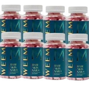 WEEM Beauty Gummies – Radiant Hair, Glowing Skin & Strong Nails – Pack of 8